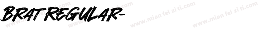 Brat Regular字体转换